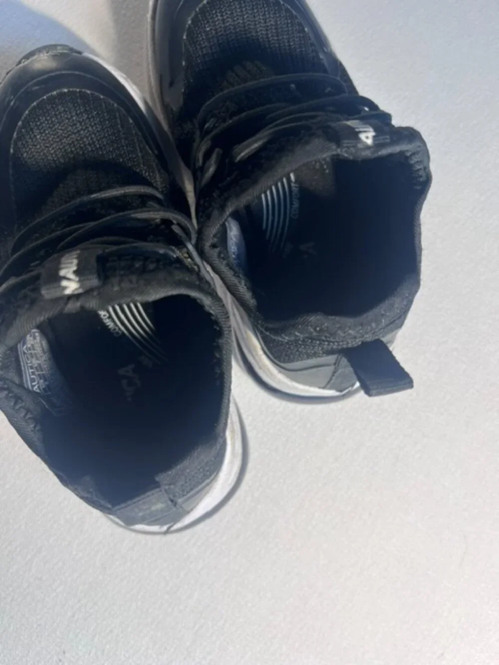 Nautica kids' sneakers black mesh upper synthetic overlays‎ Size 8 toddler